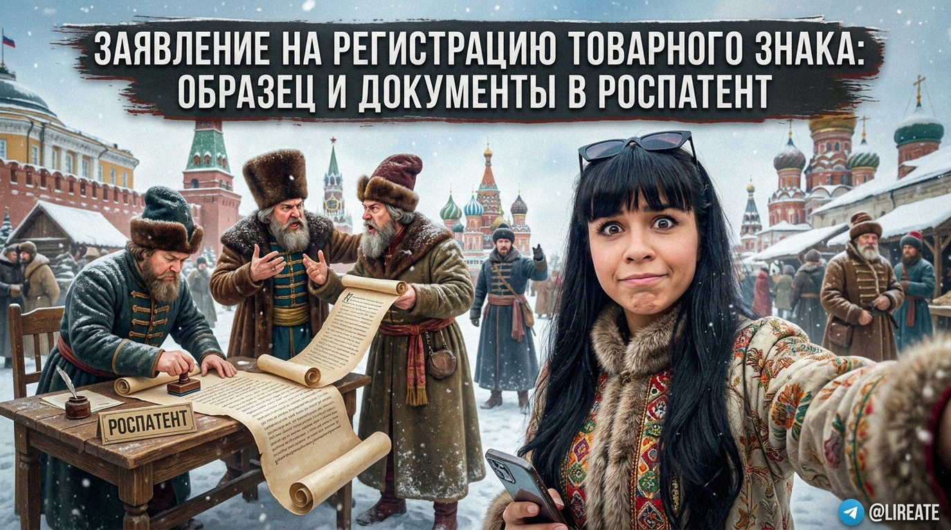 Заявление на регистрацию товарного знака образец